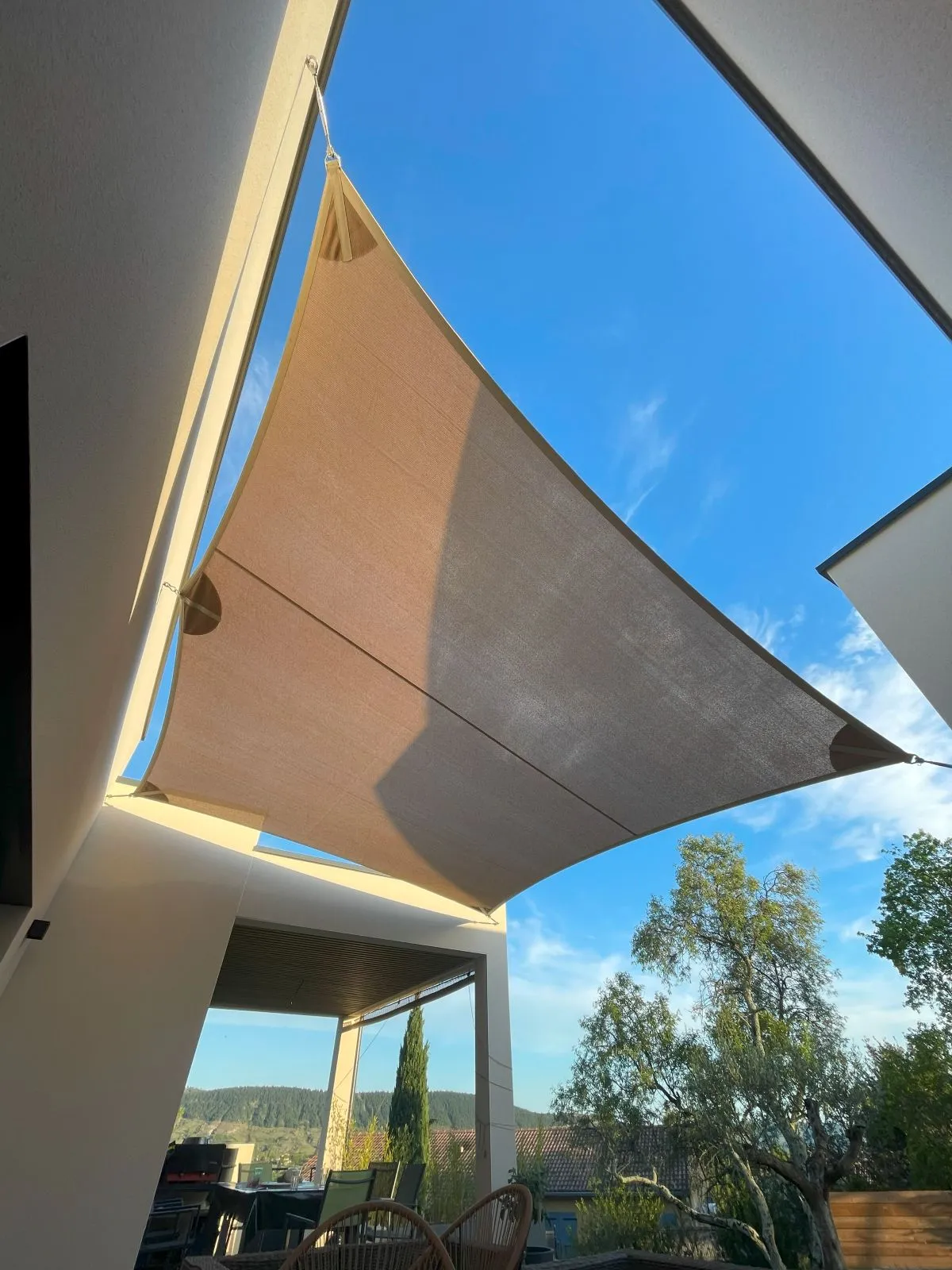 voile d'ombrage sur mesure