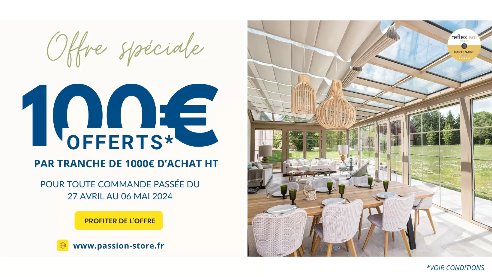 Offre spéciale de Passion Store