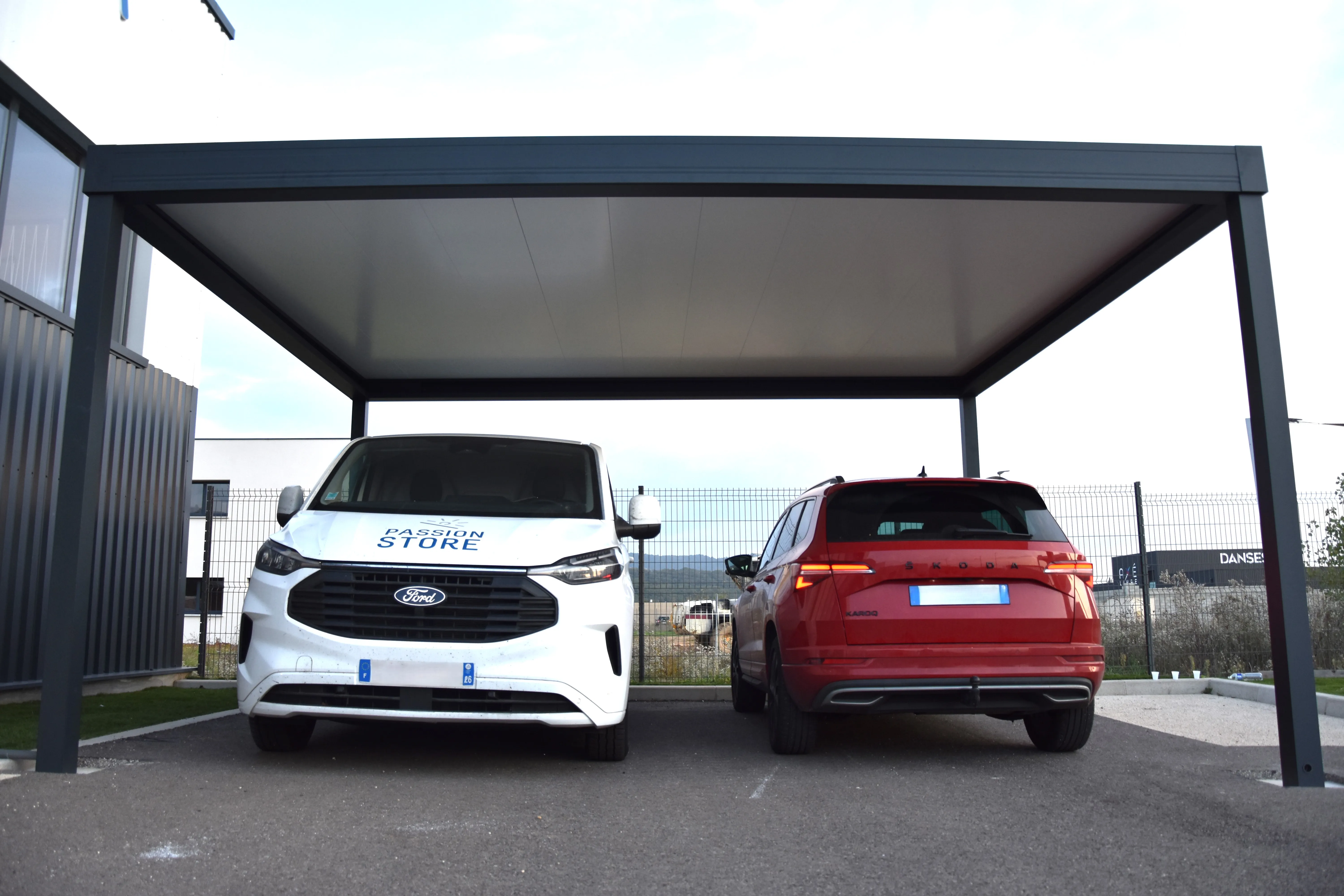 Carport en alu pour voiture Drôme