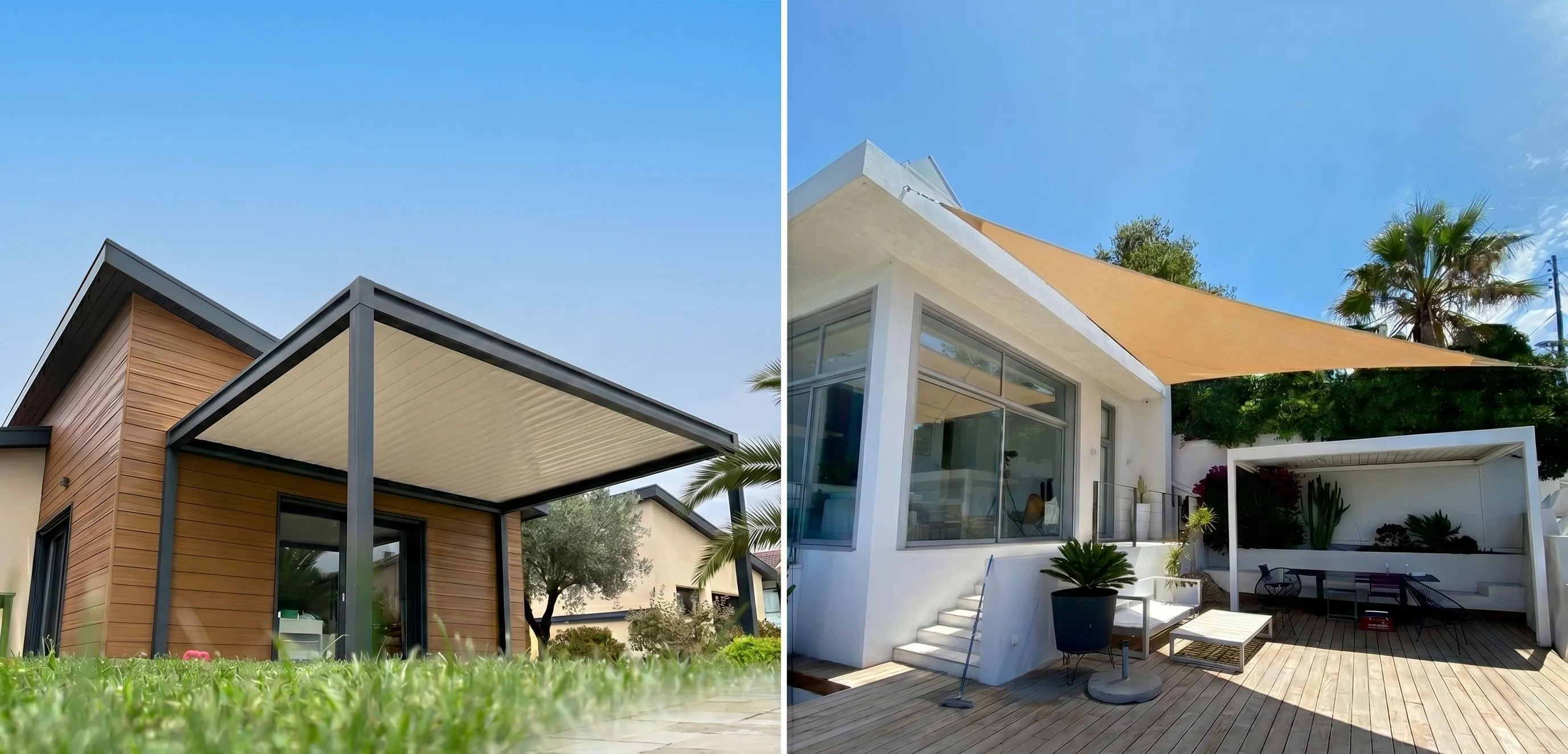 Pergola vs voile d'ombrage