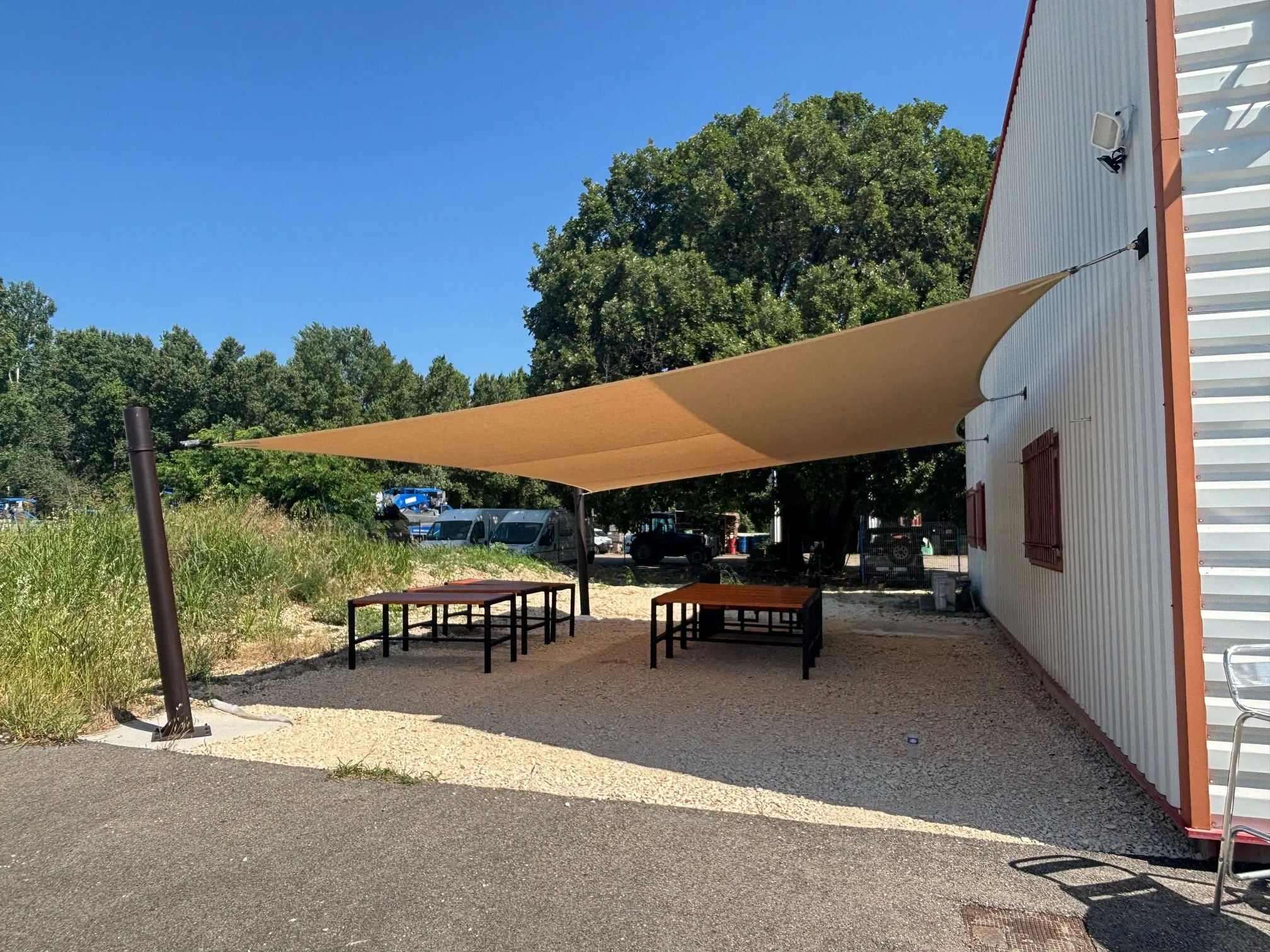 Voile d'ombrage terrasse en drôme provençale