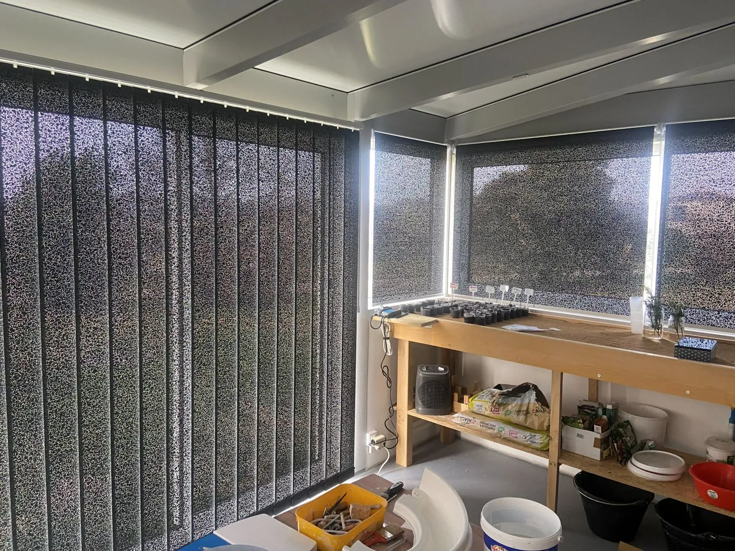 Installation complète stores véranda Rhône