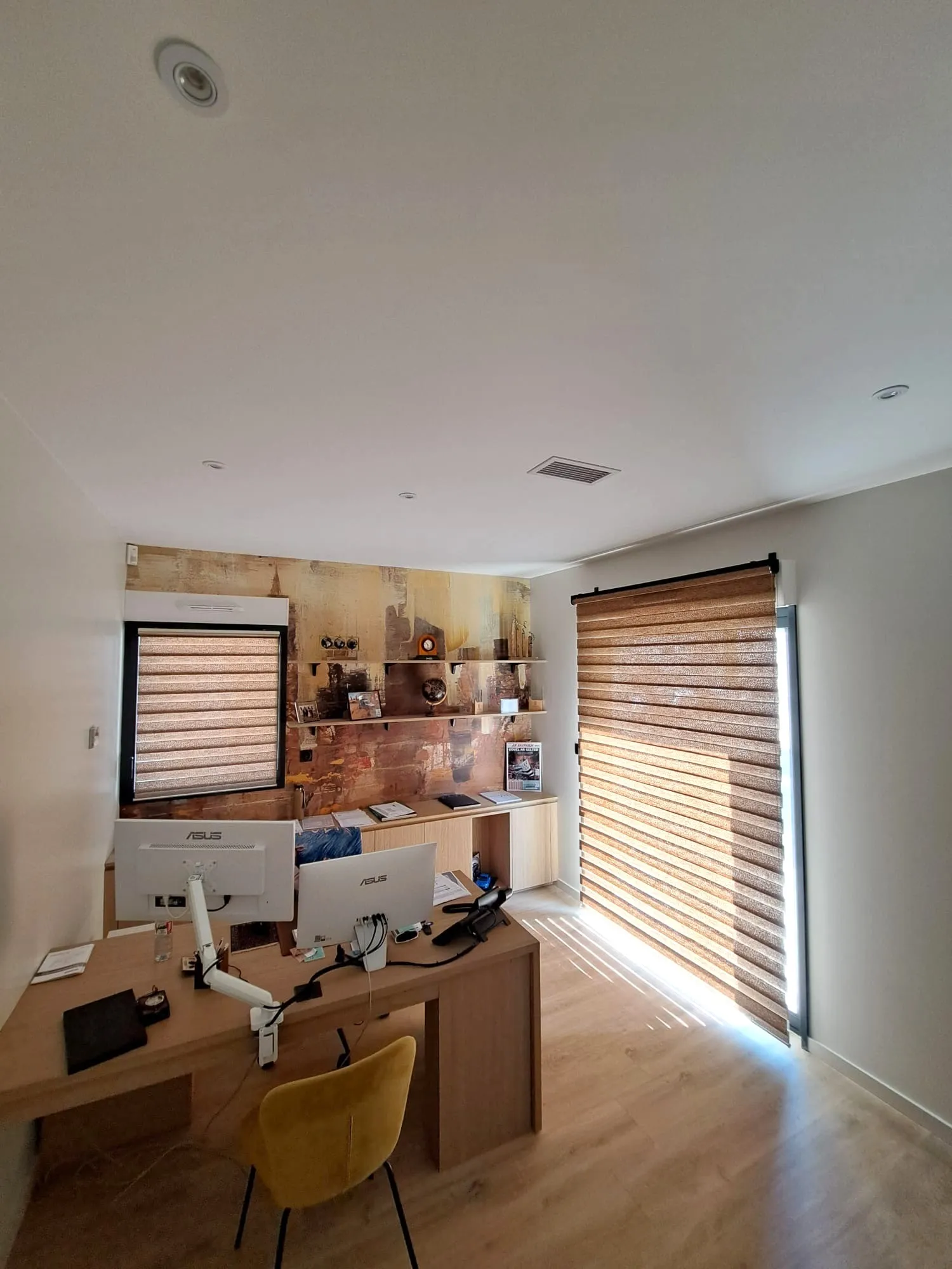 Store enrouleur double toile déco sur mesure