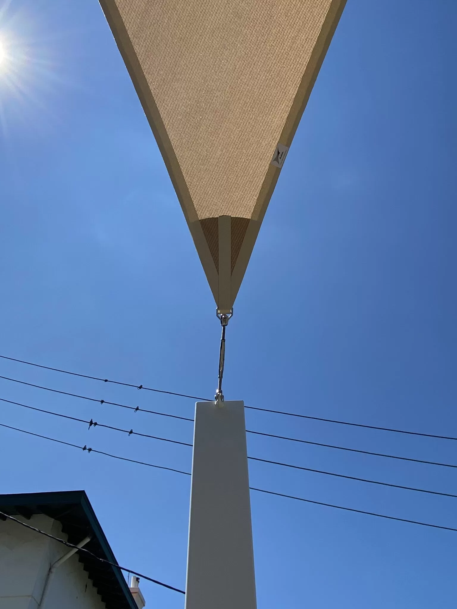 Voile d’ombrage beige