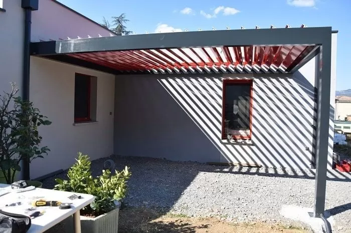 Pergola bioclimatique de jardin