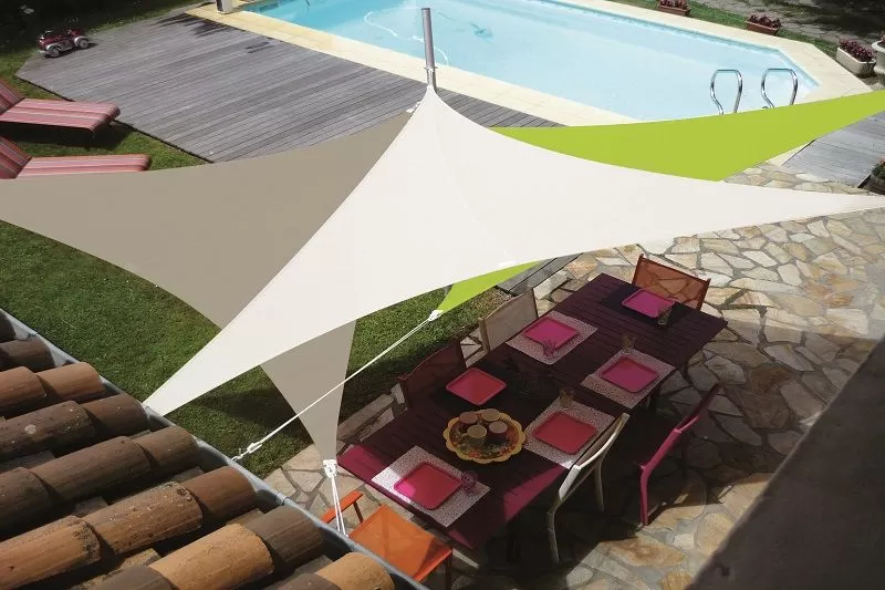 Voile d'ombrage couleur