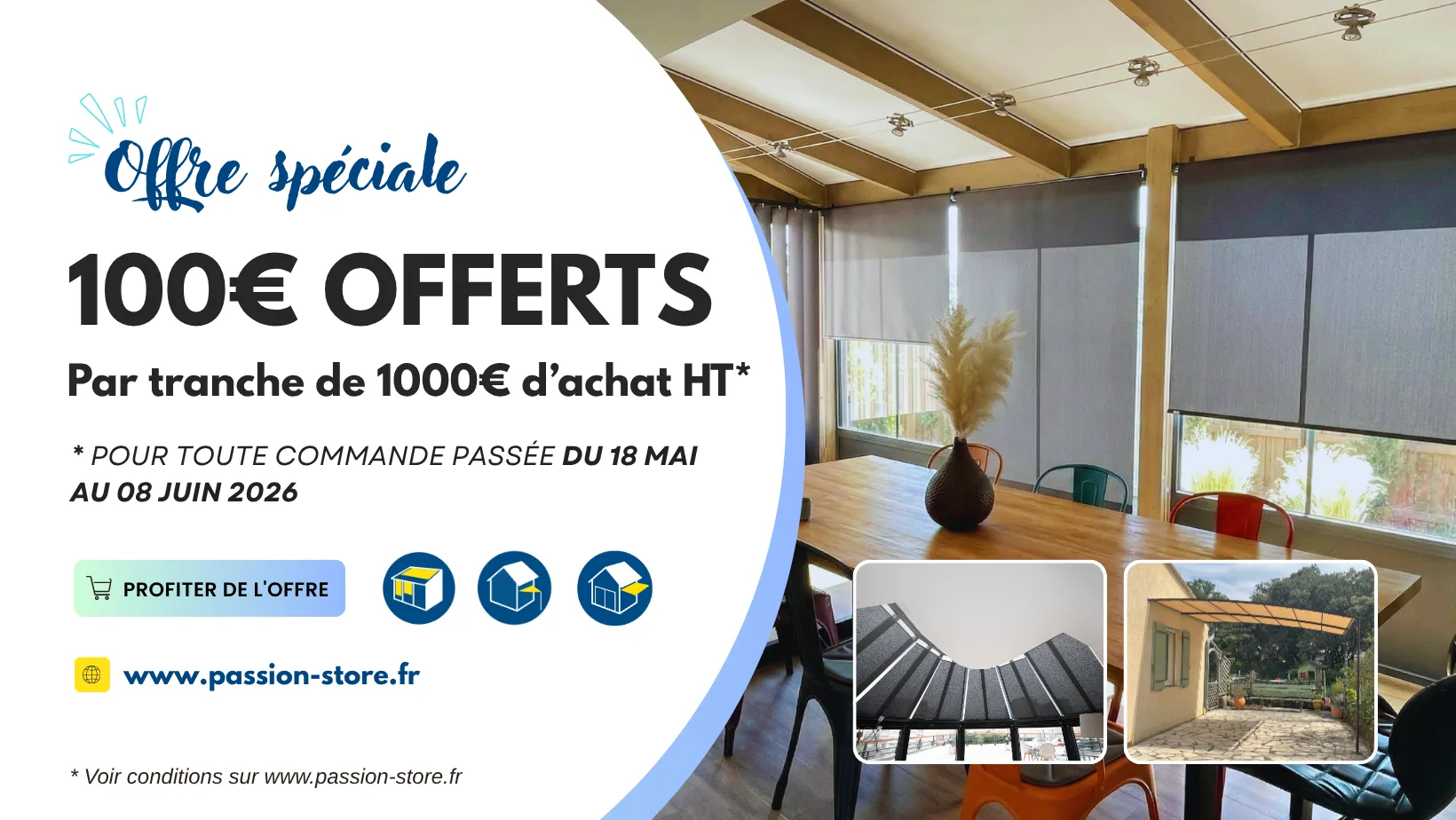 offre store anti chaleur promo